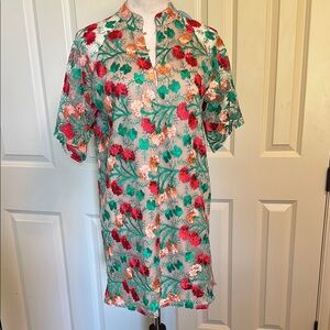 Buddy Love Red and Green Flutter Sleeve Sundress